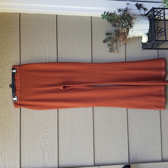 ASOS Pants Burnt Orange Rust color knit flare 4 - Picture 10 of 10